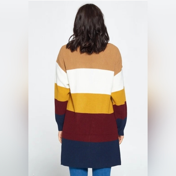 CARDIGAN COLOR BLOCK,VARIOUS SIZES 🤎 - Picture 2 of 4